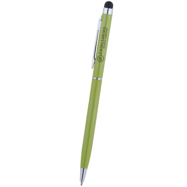 Sleek Metal Twist Action Stylus Ballpoint... from ASI 46755 Cosmo Promos