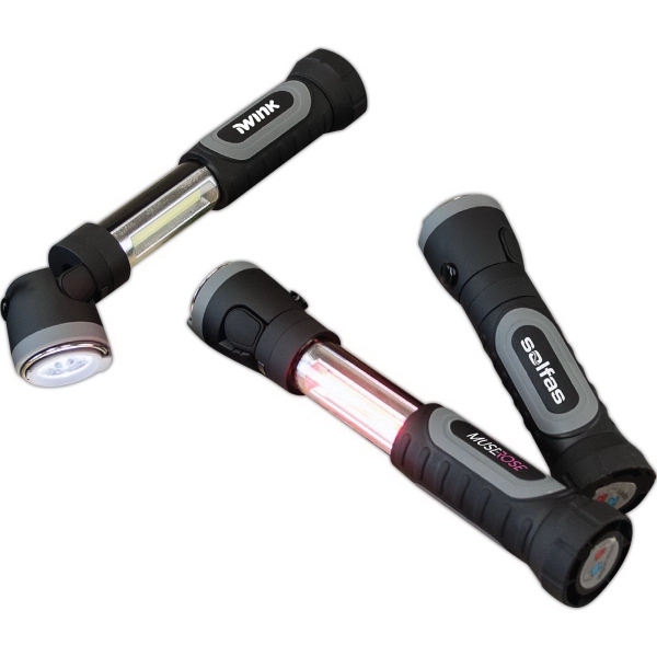 Triple function highway safety flashlight, LED work light, and safety flashing... from ASI 99030 Zipline / Zipline®