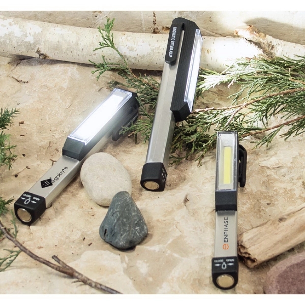 Pocket-sized LED work light with rotatable magnetic clip... from ASI 99030 Zipline / Zipline®