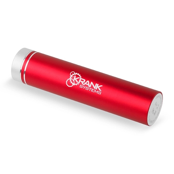 2000 mAh powerbank with aluminum exterior, silver cap, rechargeable battery and... from ASI 88060 Snugz/USA Inc / Sweda®