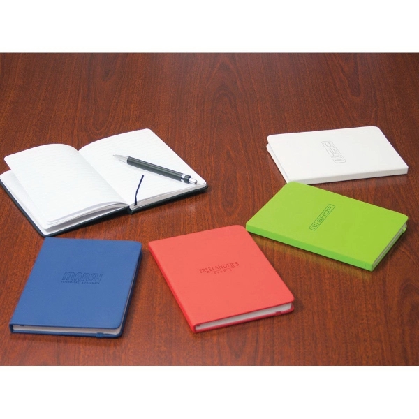 Leatherette journal with 5" x 7" tablet size, 80 sheets of... from ASI 99030 Zipline