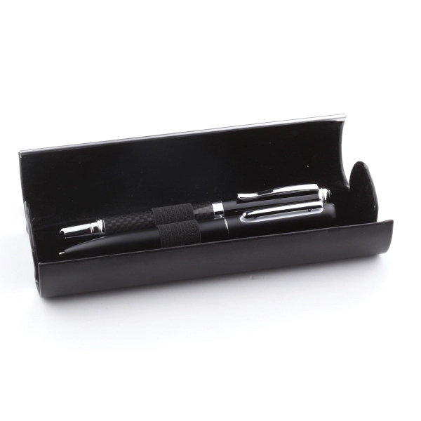 Leatherette case with Metal Trim for Pens.... from ASI 46755 Cosmo Promos