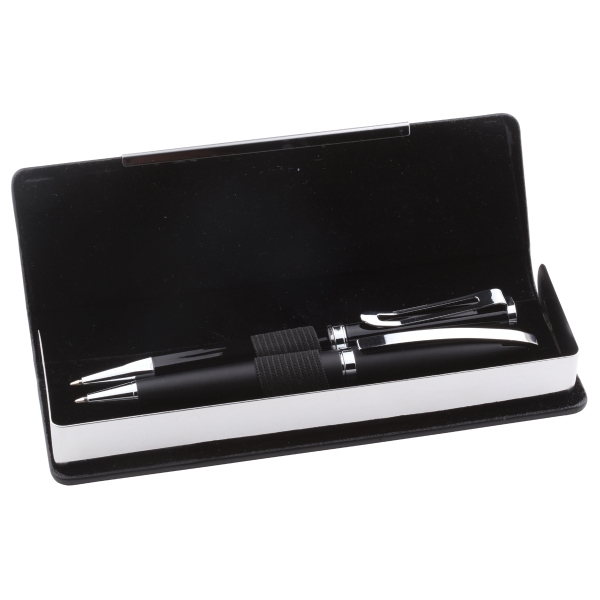Leatherette and Metal Case with Magnetic Closure for Pens... from ASI 46755 Cosmo Promos