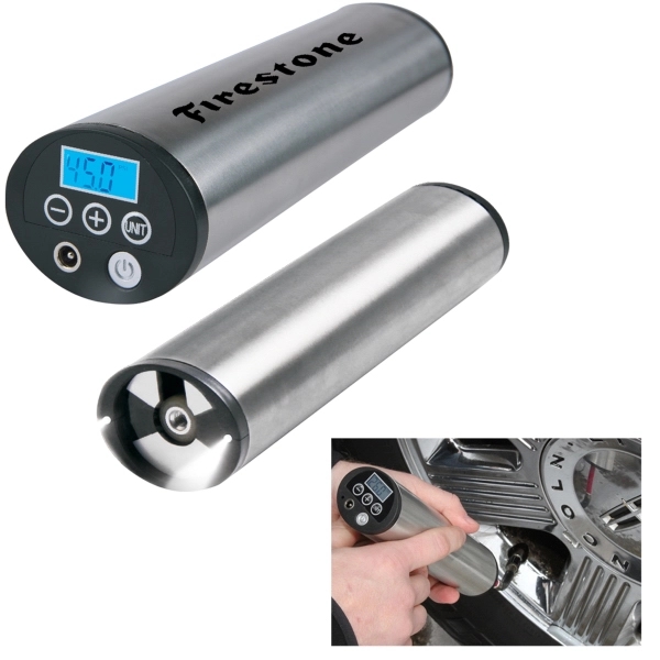 Stainless Steel Mini Electric Inflator For Auto, Bike & Inflatables... from ASI 31570 Advantage Industries / AdVantage Line®
