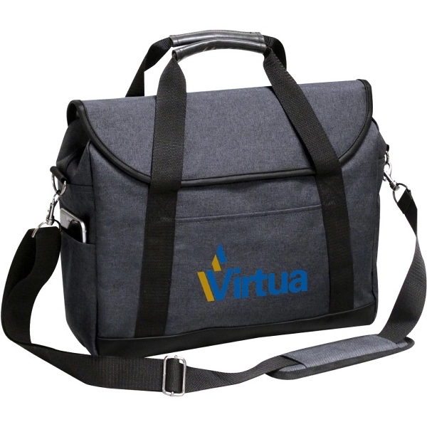 600D heathered polycanvas,magnetic quarter flap,padded sleeve for a 17 laptop along... from ASI 79384 Preferred Nation Inc