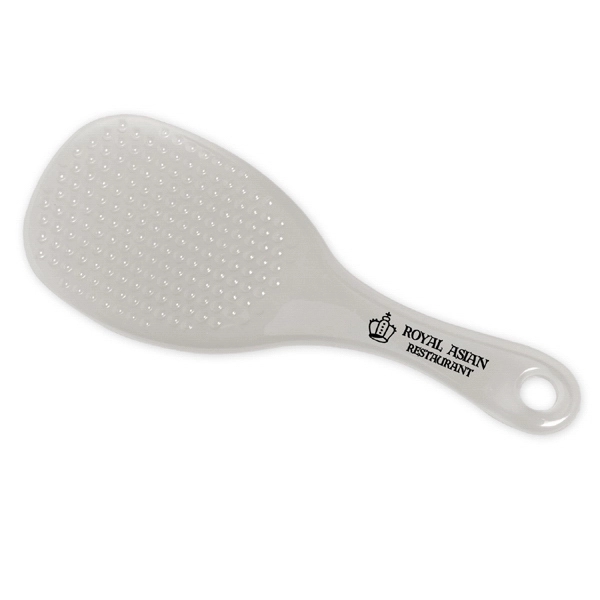 Translucent colored rice paddle kitchen tool with pad printed graphics.... from ASI 52840 Evans Manufacturing