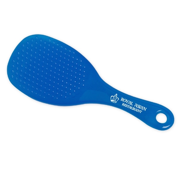 Translucent colored rice paddle kitchen tool with pad printed graphics.... from ASI 52840 Evans Manufacturing