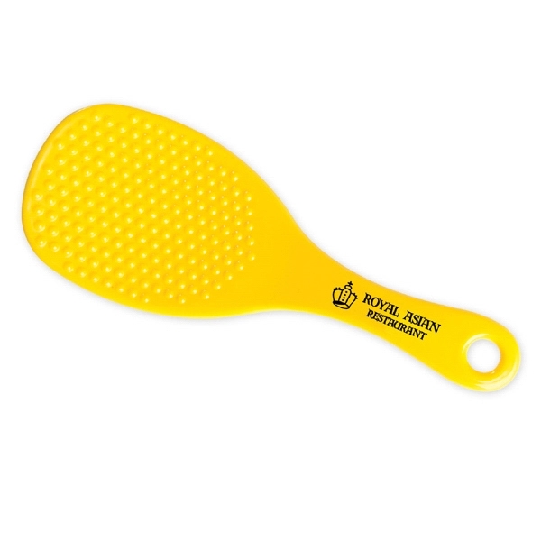 Translucent colored rice paddle kitchen tool with pad printed graphics.... from ASI 52840 Evans Manufacturing