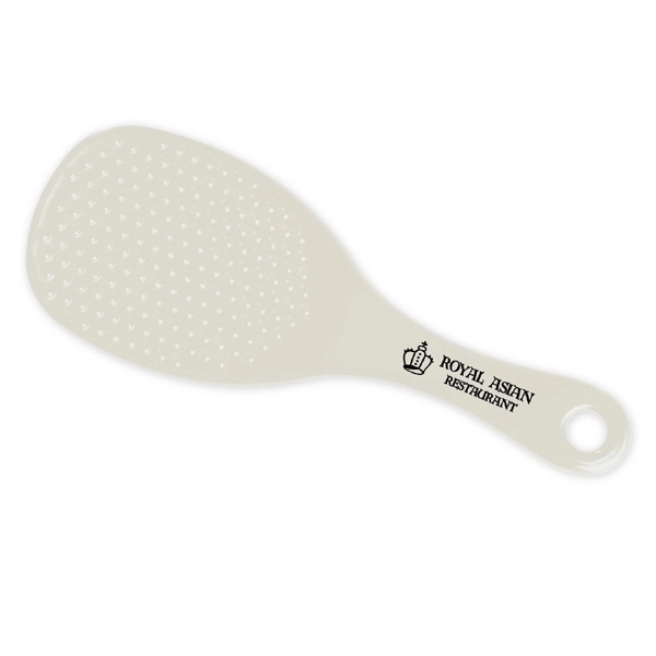 Translucent colored rice paddle kitchen tool with pad printed graphics.... from ASI 52840 Evans Manufacturing