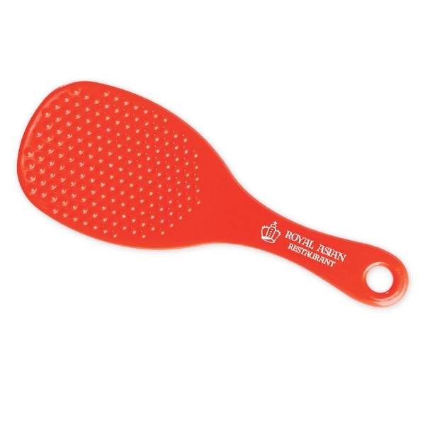 Translucent colored rice paddle kitchen tool with pad printed graphics.... from ASI 52840 Evans Manufacturing