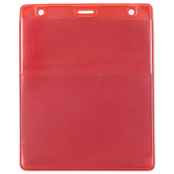 Two different sized pockets make these event size badge/credential holders extra... from ASI 79898 Promovision / PROMOVISION