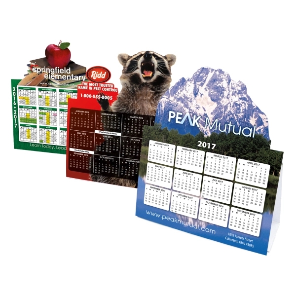 Tent Calendar with custom-cut top.... from ASI 39850 The Bentcil Company / Bentcils™