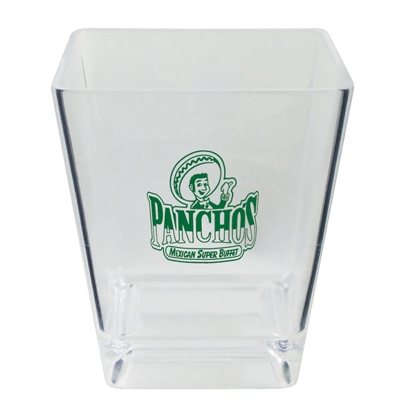 6 oz. Square Plastic Rocks Glass made in USA of heavy... from ASI 61952 Howw Mfg Co Inc / Howw USA