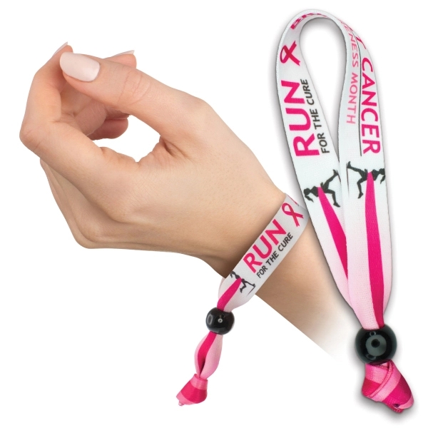 7.25" x 0.56" polyester wristband with adjustable sliding bead closure.... from ASI 52263 EMT / EMT EASY