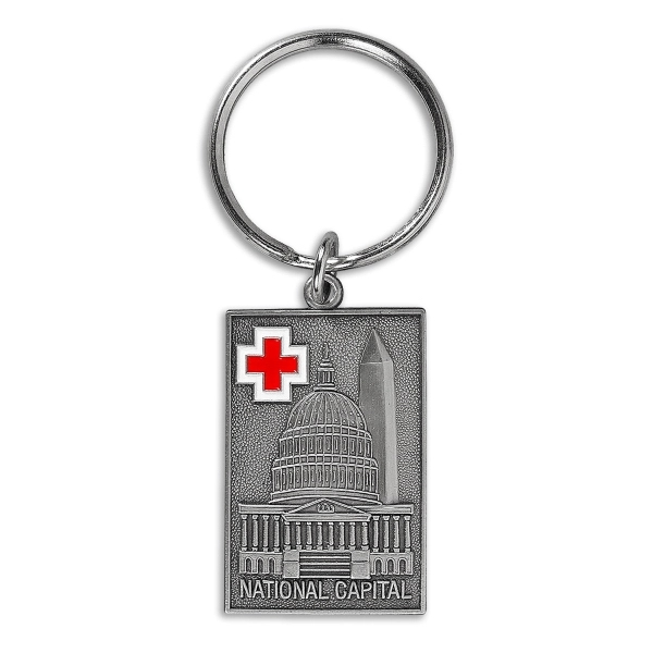Custom die cast metal keychains in assorted sizes, soft enamel colors... from ASI 52263 EMT / EMT