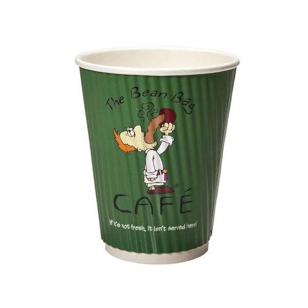 Rippled Insulated paper cup... from ASI 88200 TK Sorg's - A Div of Arch Promo Group, LLC / GRANDE