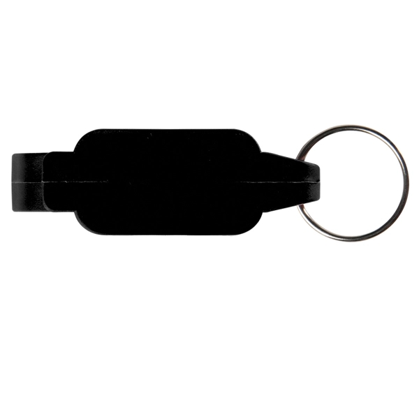 Bottle opener keychain (7/8" x 2 1/2" x 11/16") with stainless... from ASI 52840 Evans Manufacturing