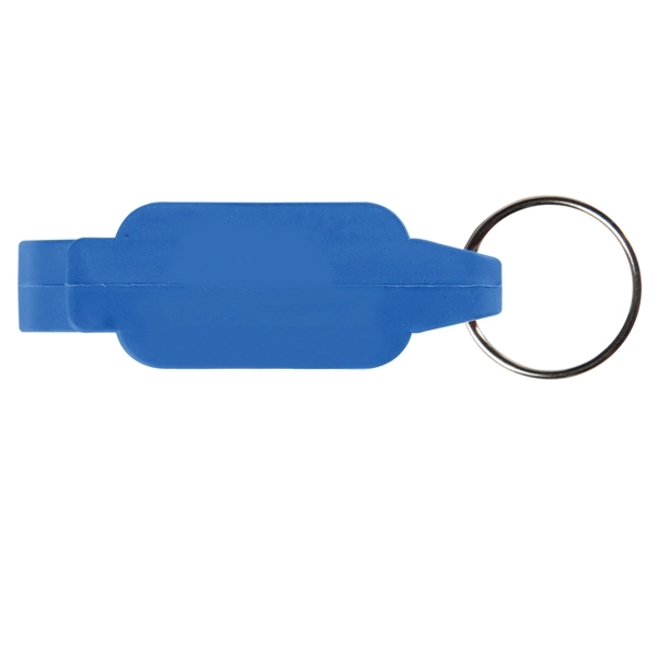 Bottle opener keychain (7/8" x 2 1/2" x 11/16") with stainless... from ASI 52840 Evans Manufacturing