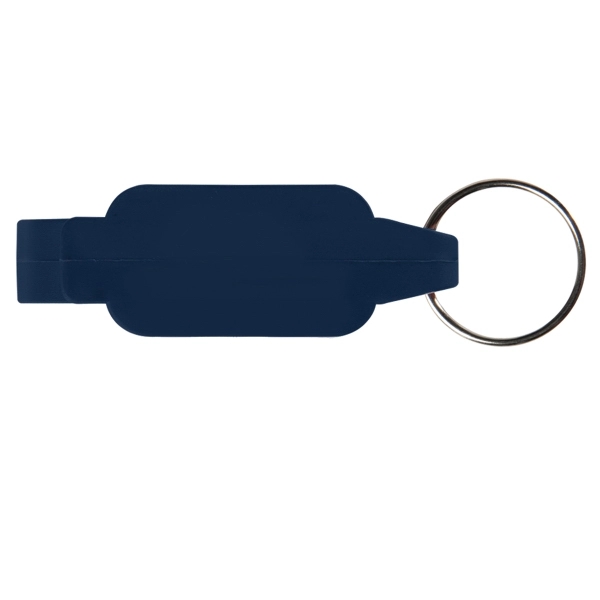 Bottle opener keychain (7/8" x 2 1/2" x 11/16") with stainless... from ASI 52840 Evans Manufacturing