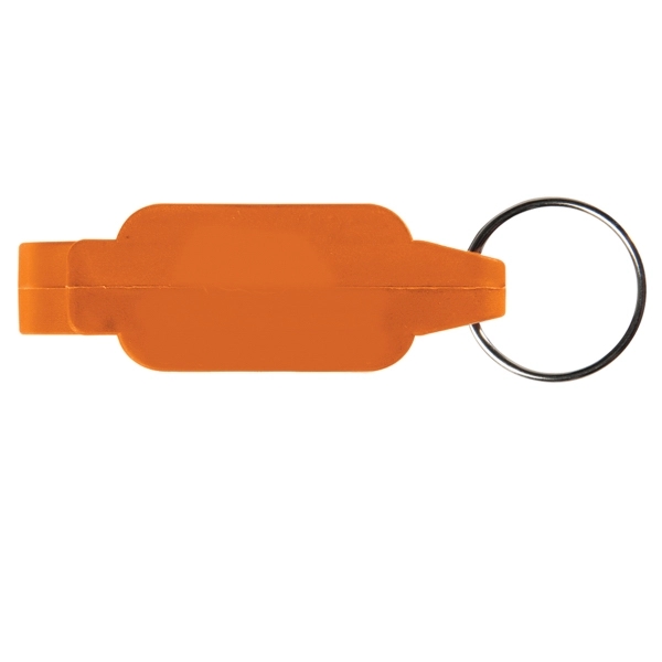 Bottle opener keychain (7/8" x 2 1/2" x 11/16") with stainless... from ASI 52840 Evans Manufacturing