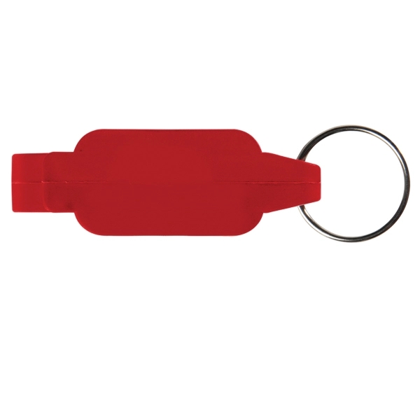 Bottle opener keychain (7/8" x 2 1/2" x 11/16") with stainless... from ASI 52840 Evans Manufacturing