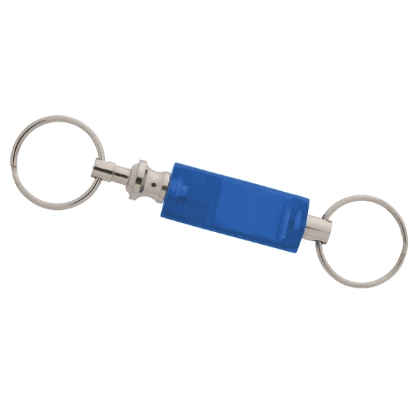Pull apart keychain with a two-piece fob design that allows keys... from ASI 52840 Evans Manufacturing