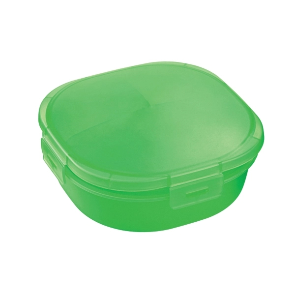 Food container that holds salad and salad dressing separately with snap... from ASI 52840 Evans Manufacturing