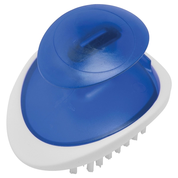 Ergonomic vegetable and fruit brush with handle that fits in the... from ASI 52840 Evans Manufacturing