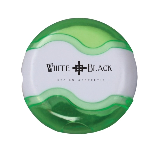 2-in-1 eraser and pencil sharpener with a cap on each end... from ASI 52840 Evans Manufacturing