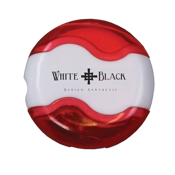 2-in-1 eraser and pencil sharpener with a cap on each end... from ASI 52840 Evans Manufacturing