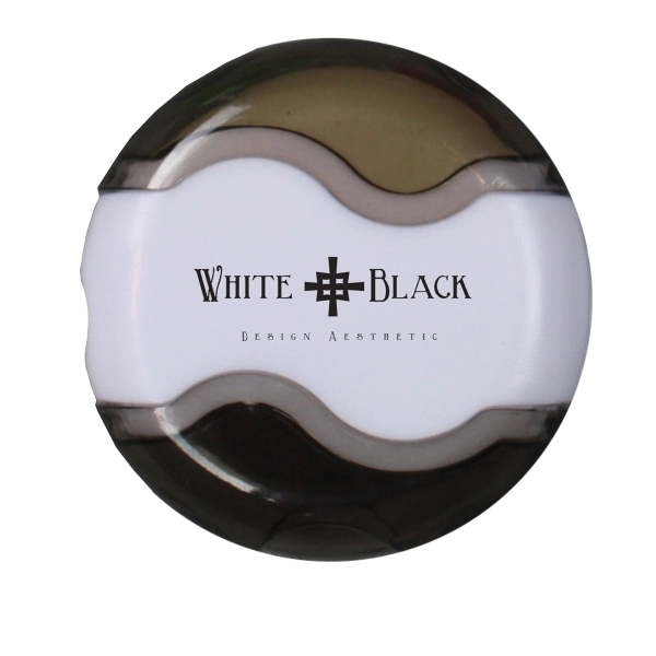 2-in-1 eraser and pencil sharpener with a cap on each end... from ASI 52840 Evans Manufacturing