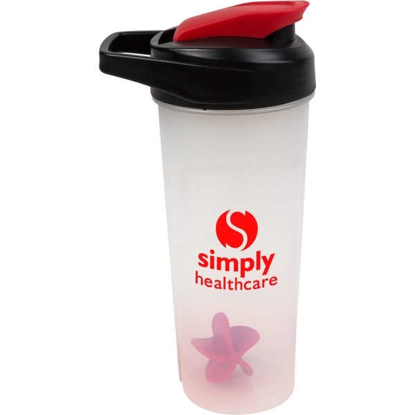 Drink shaker with flip-top cap, whisk ball and easy-carry handle.... from ASI 54100 Fields Manufacturing Inc / TargetLine®