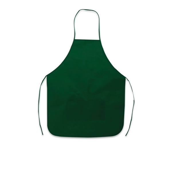 Apron made of non-woven polypropylene with neck strap, adjustable waist straps... from ASI 52840 Evans Manufacturing
