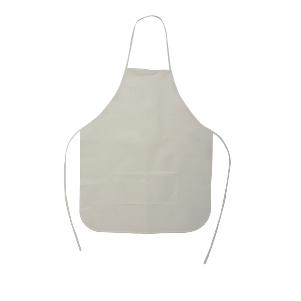 Apron made of non-woven polypropylene with neck strap, adjustable waist straps... from ASI 52840 Evans Manufacturing