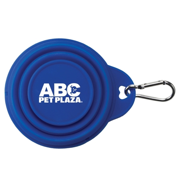 8 oz Silicone Collapsible Pet Bowl collapses for easy storage and... from ASI 52840 Evans Manufacturing