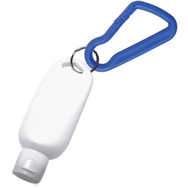 SPF 30 sunscreen with carabiner attachment.... from ASI 52840 Evans Manufacturing