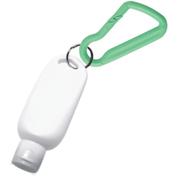 SPF 30 sunscreen with carabiner attachment.... from ASI 52840 Evans Manufacturing