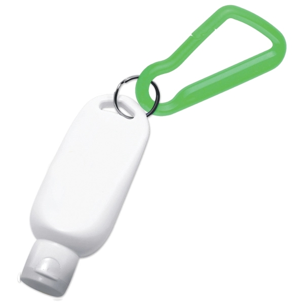 SPF 30 sunscreen with carabiner attachment.... from ASI 52840 Evans Manufacturing