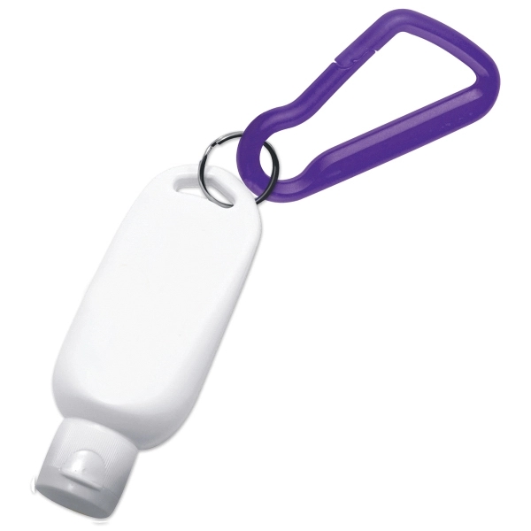 SPF 30 sunscreen with carabiner attachment.... from ASI 52840 Evans Manufacturing