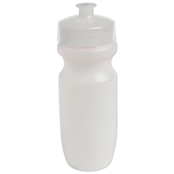 Contoured 20 oz. plastic bike water bottle with push pull lid.... from ASI 52840 Evans Manufacturing