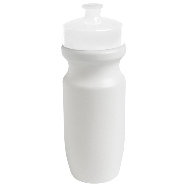Contoured 20 oz. plastic bike water bottle with push pull lid.... from ASI 52840 Evans Manufacturing