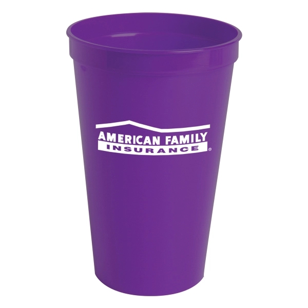 22 oz. stadium cup made of BPA-free, food-grade material.... from ASI 52840 Evans Manufacturing