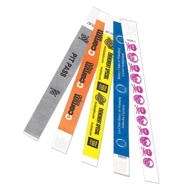 Vinyl wristbands are perfect for branding, security and crowd control.... from ASI 93987 Martini-Vispak Inc.