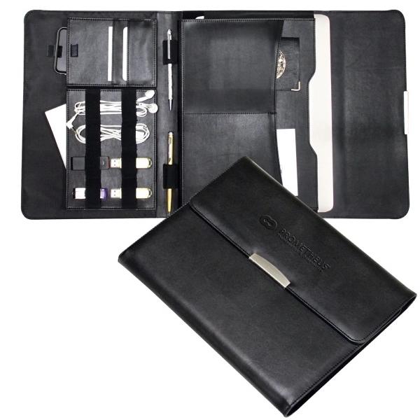 sleek case unfolds flat for easy access hidden magnetic closure secures... from ASI 79384 Preferred Nation Inc