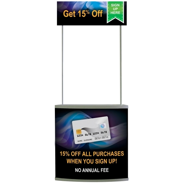 78" Custom Display Counter with Multiple Panels... from ASI 80228 Quinn