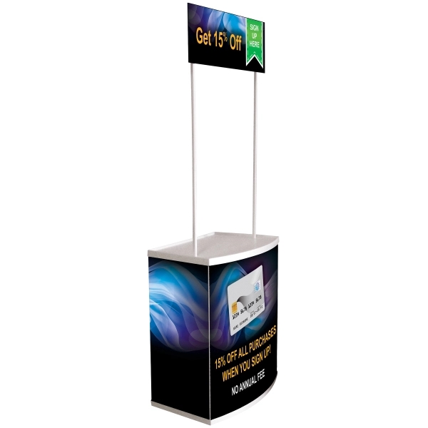 78" Custom Display Counter with Multiple Panels... from ASI 80228 Quinn