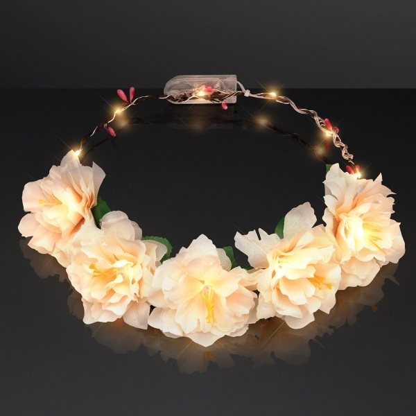 LED Flower Halo Crown, One Size Fits All. No Imprint, Blank... from ASI 34194 ALightPromos / Alight Promotional Products