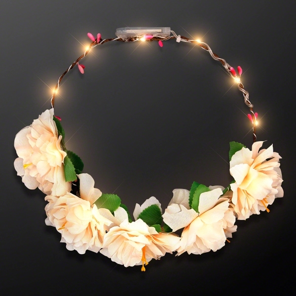LED Flower Halo Crown, One Size Fits All. No Imprint, Blank... from ASI 34194 ALightPromos / Alight Promotional Products