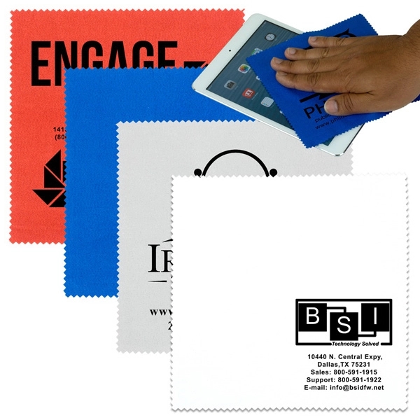 6" square polyester-polyamide screen cleaning cloths.... from ASI 62660 Innovation Line