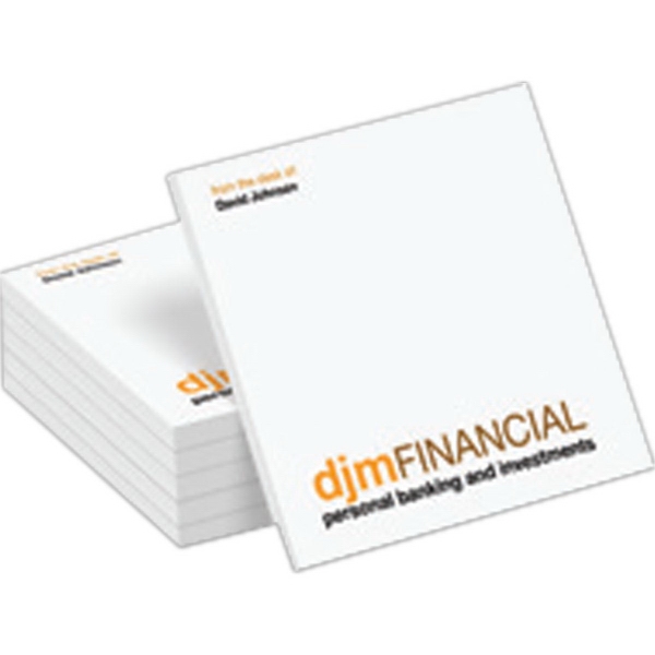 Custom printed 6 note pads set with 50 sheets per note... from ASI 91240 3M/Promotional Markets Dept